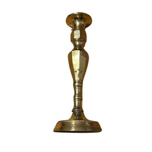 Vintage Gold Tarnished Brass Candlestick Holder 1(Sold As Pictured)